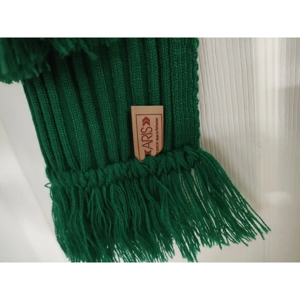 Aris Green Knit Scarf  New